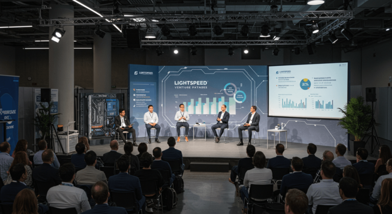 "Illustration of Lightspeed transitioning from traditional venture capital to modern, tech-focused investment strategies."